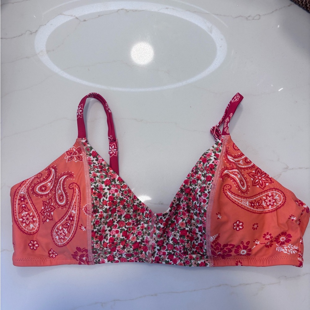 Floral and Paisley Women's Bikini Top